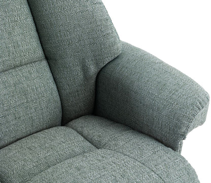 Global Furniture Alliance Biarritz Swivel Recliner Chair in Lisbon Teal colour padded upholstery
