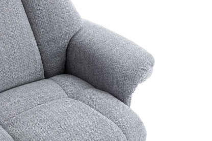 Global Furniture Alliance Denver Chair in Chacha Dove soft touch upholstery