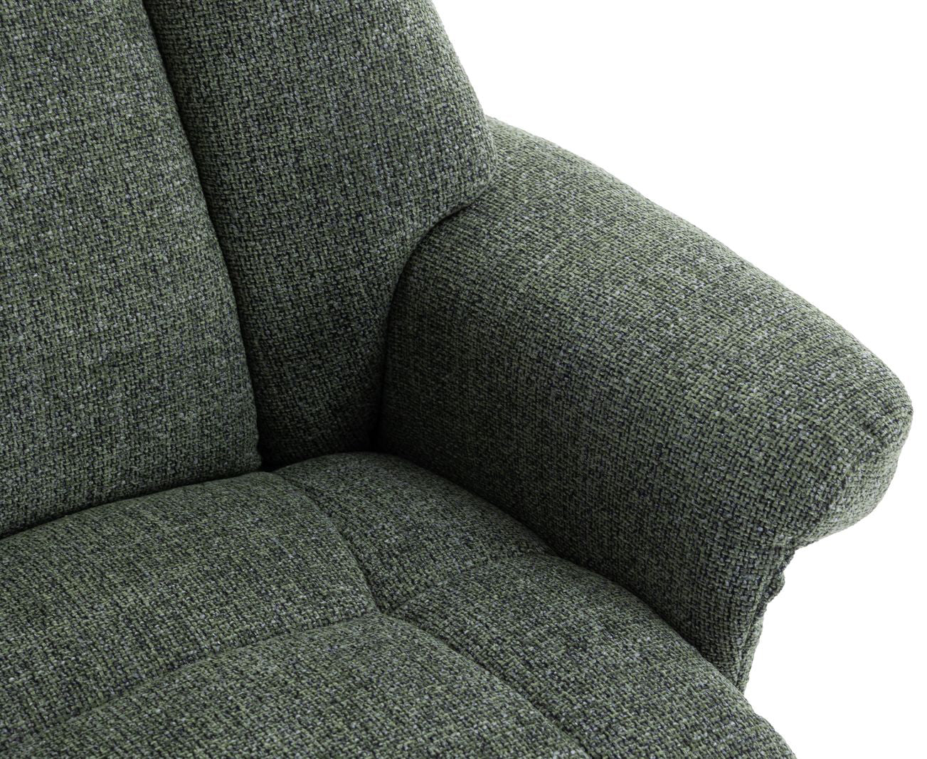Global Furniture Alliance Denver Chair in Chacha Fern Green colour soft touch fabric