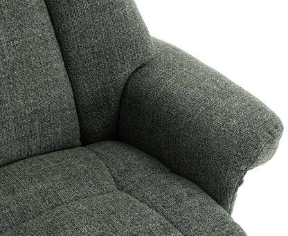 Global Furniture Alliance Denver Chair in Chacha Fern Green colour soft touch fabric