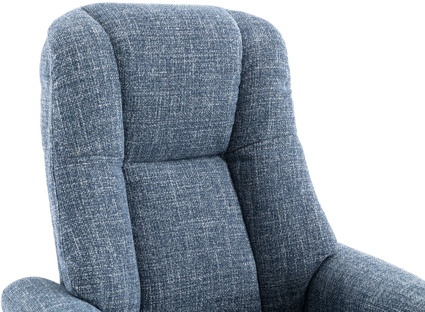 Global Furniture Alliance Denver Chair in Chacha Ocean blue padded upholstery