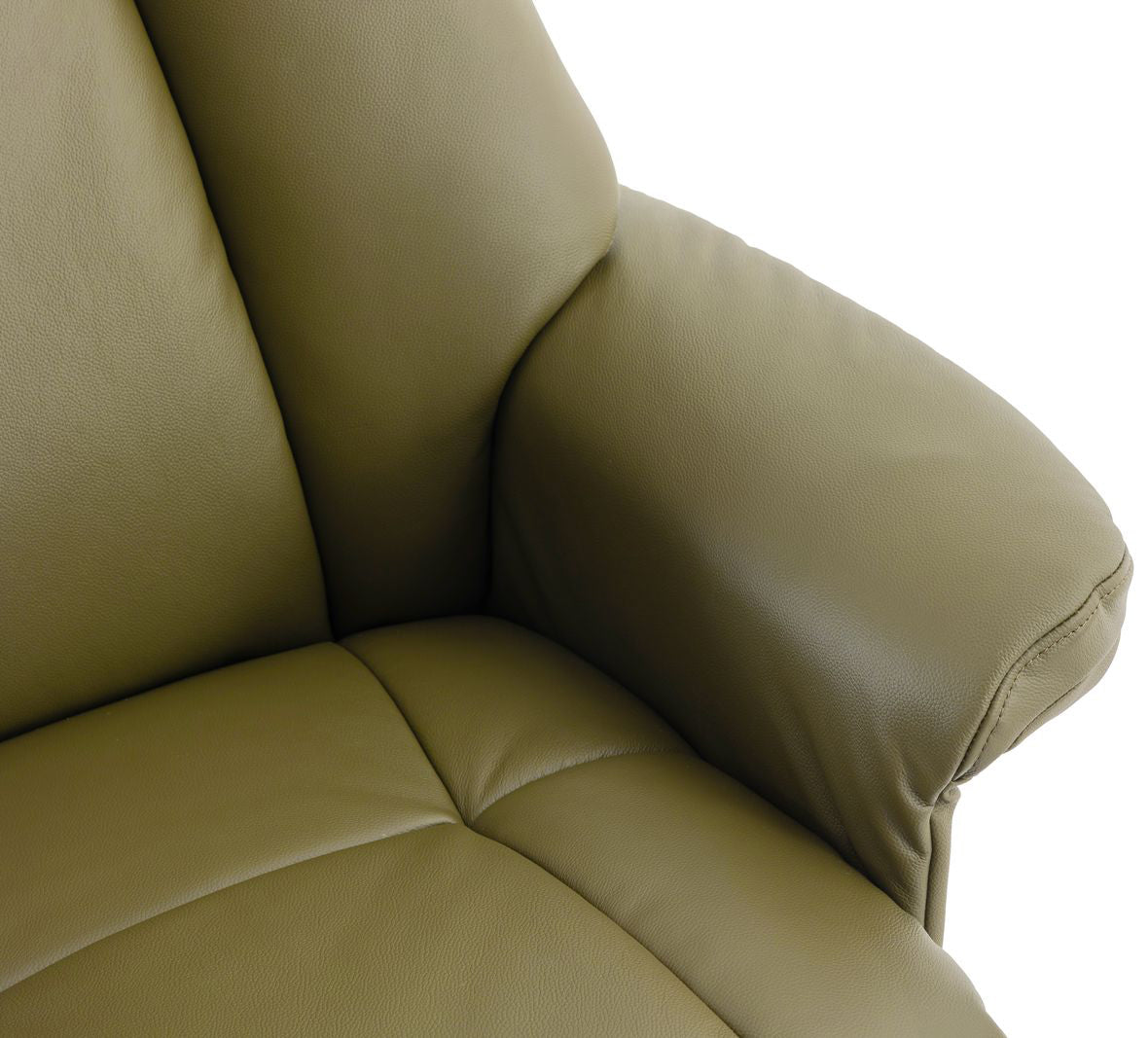Global Furniture Alliance Denver Chair in Olive Green leather cushioned fabric