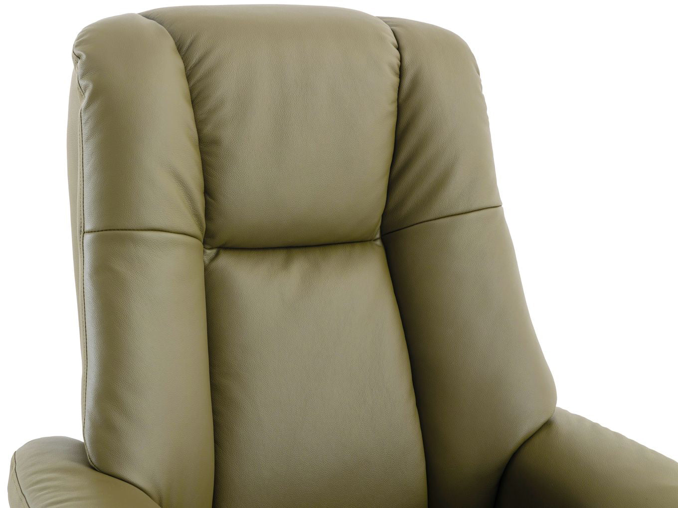 Global Furniture Alliance Denver Chair in a soft touch Olive Green leather for sumptuous comfort