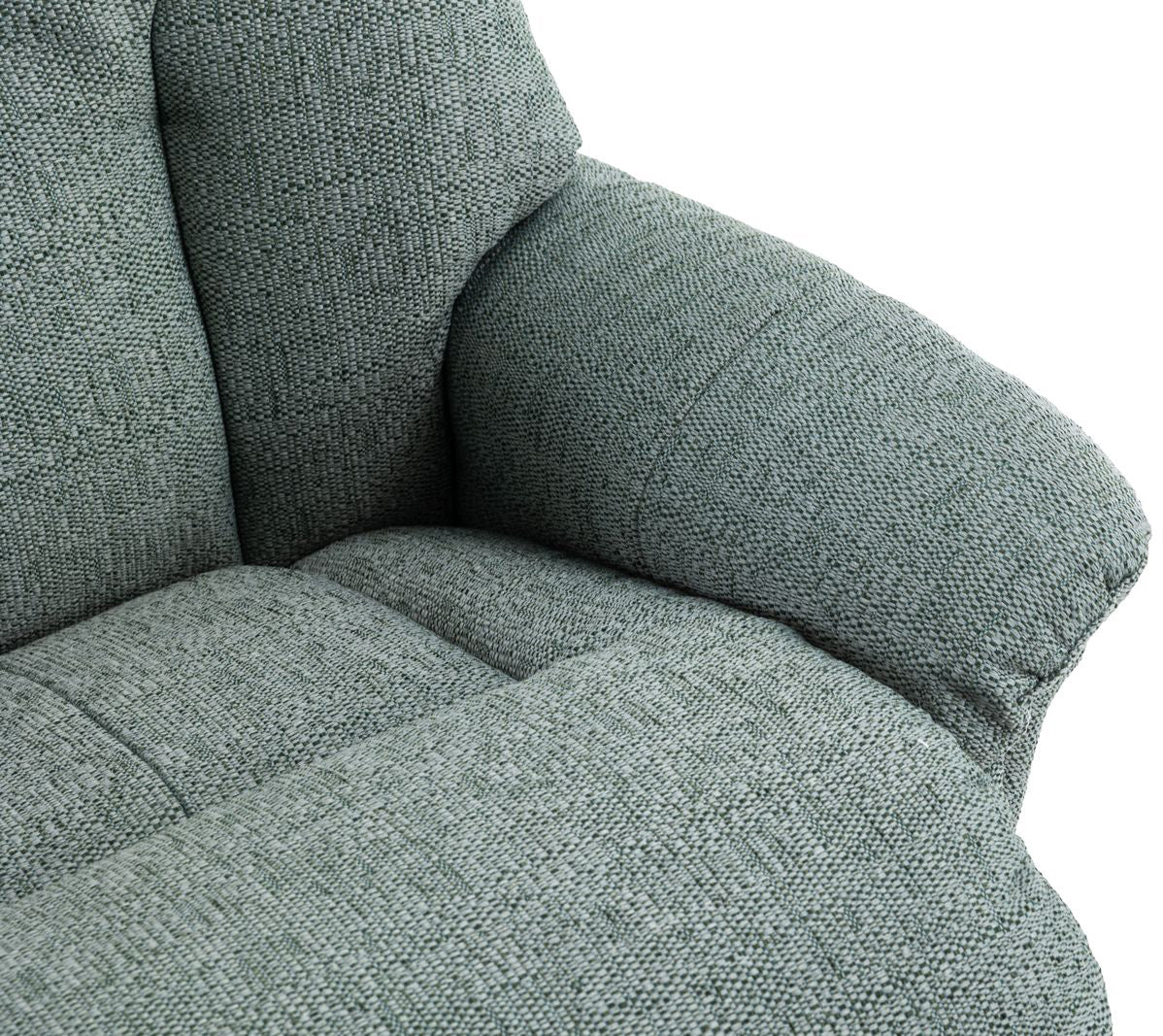 Global Furniture Alliance Dubai Chair in Lisbon Teal soft touch fabric with cushioned seat, backrest and armrests for exceptional comfort