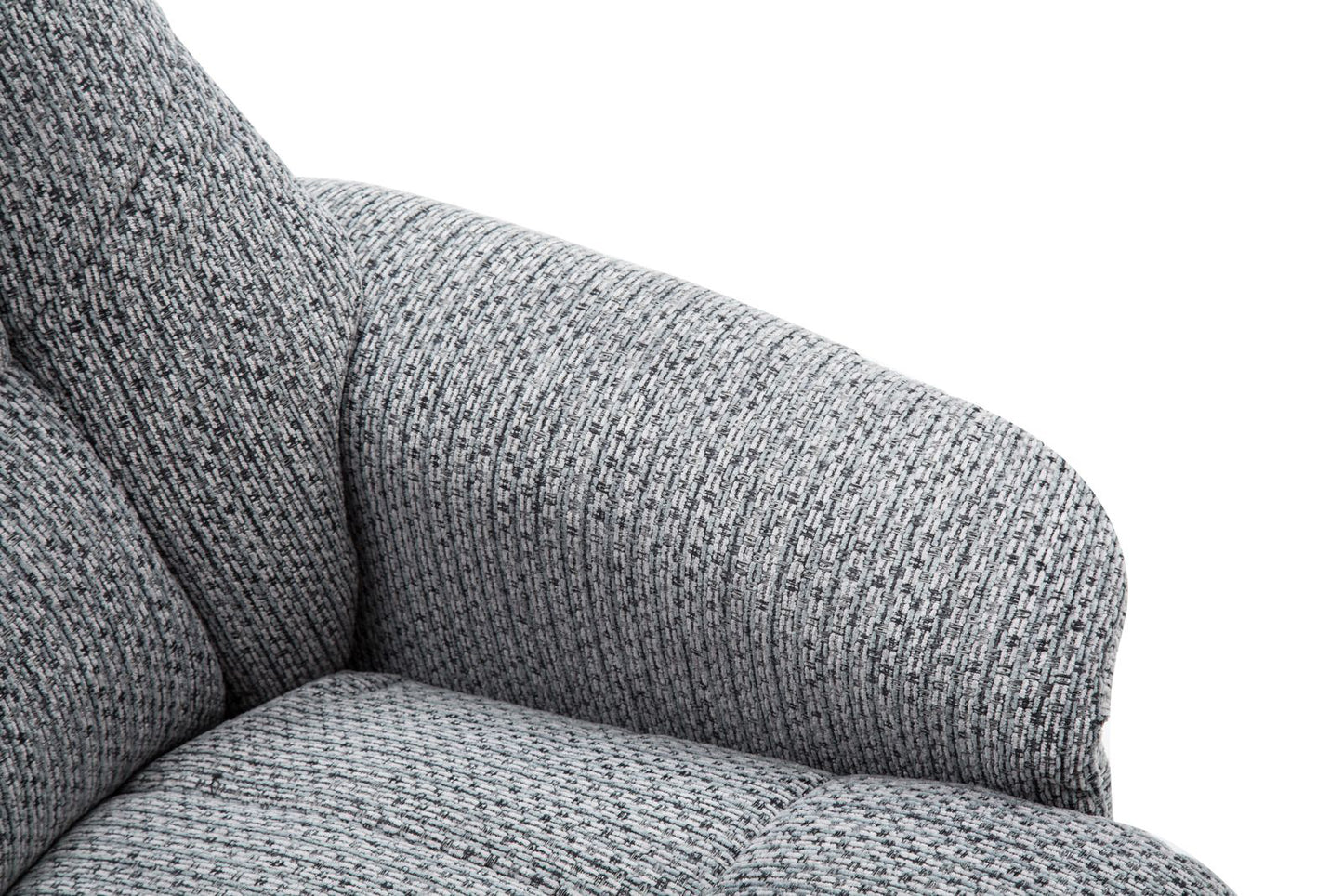 Global Furniture Alliance Florida Swivel Recliner Chair in Lake Blue padded upholstery