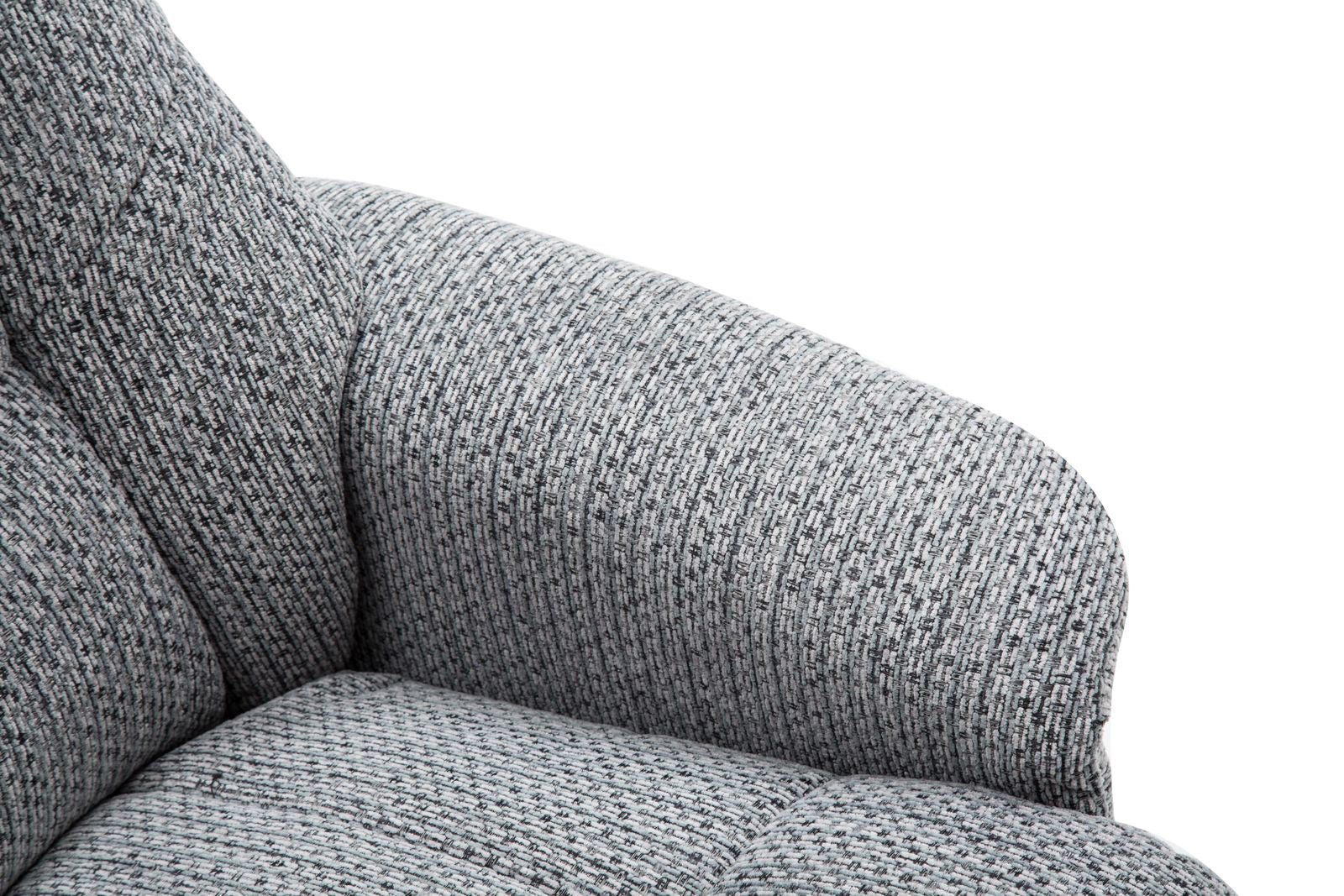 Global Furniture Alliance Florida Swivel Recliner Chair in Lake Blue padded upholstery