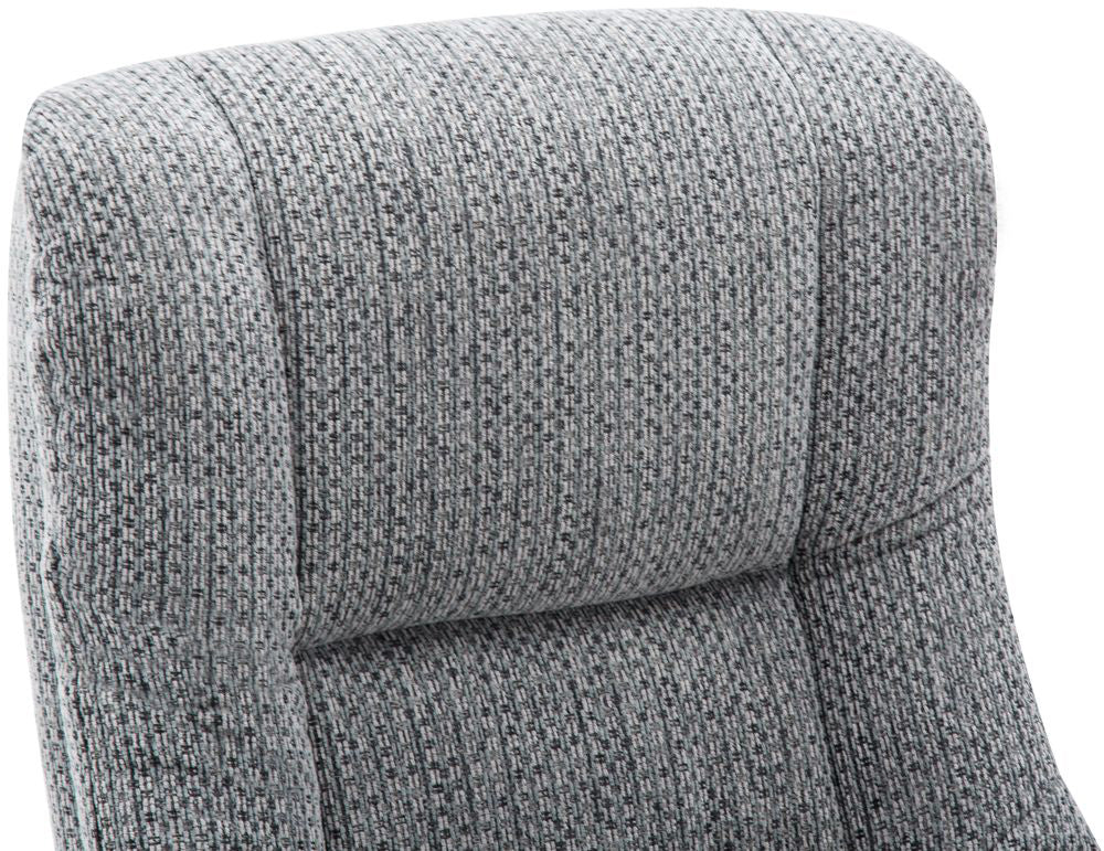 Global Furniture Alliance Florida Swivel and Recliner Chair in Lake Blue soft padded fabric