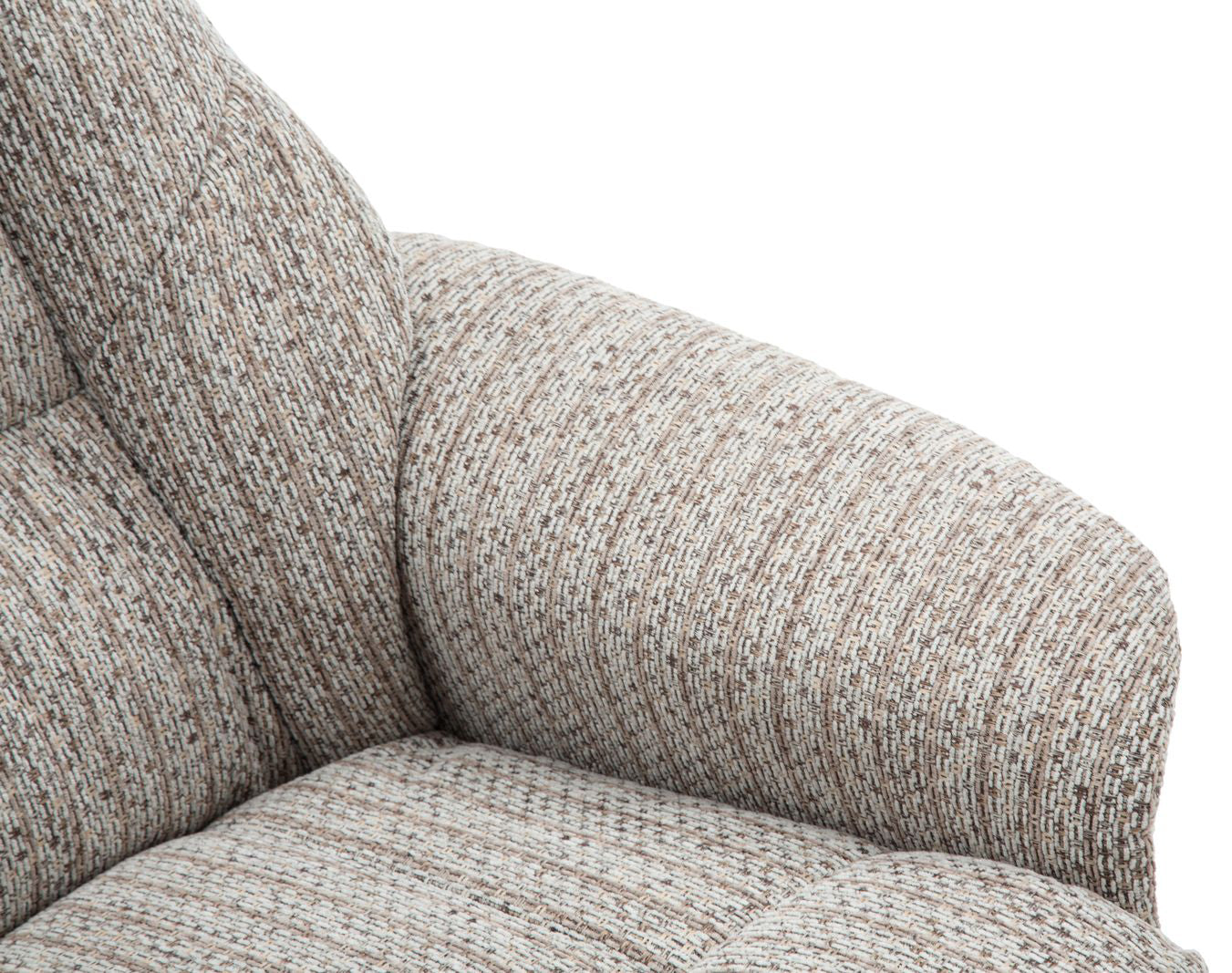 Global Furniture Alliance Florida Swivel Recliner Chair in Wheat colour soft padded fabric 
