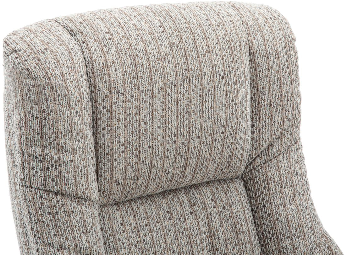 Global Furniture Alliance Florida Swivel Recliner Chair in Wheat colour soft padded fabric