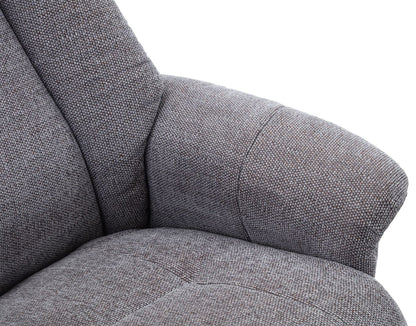 Global Furniture Alliance Hawaii Chair in Lille Charcoal Fabric features a padded back and headrest, deep cushioning and additional arm support for complete comfort