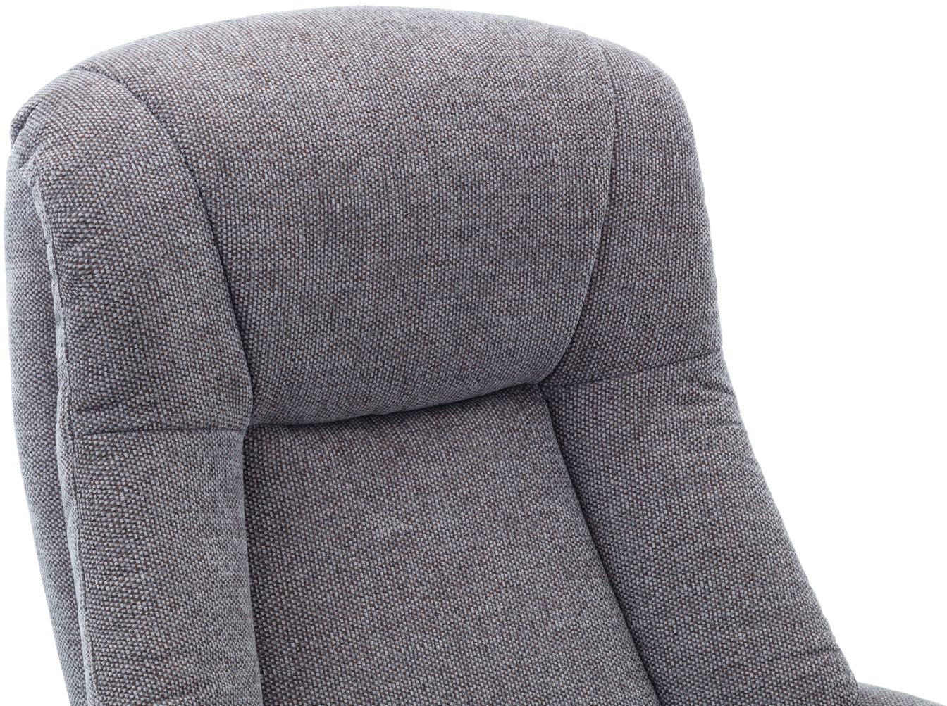 Global Furniture Alliance Hawaii Recliner Chair in Lille Charcoal Fabric features a padded back and headrest for complete comfort
