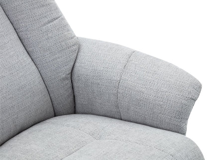 Global Furniture Alliance Hawaii Chair in Lille Cloud Fabric features deep cushioning, padded back and headrest plus additional arm support for complete comfort