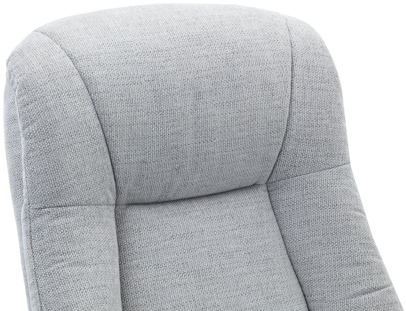 Global Furniture Alliance Hawaii Swivel and Recliner Chair in Lille Cloud Fabric with padded headrest