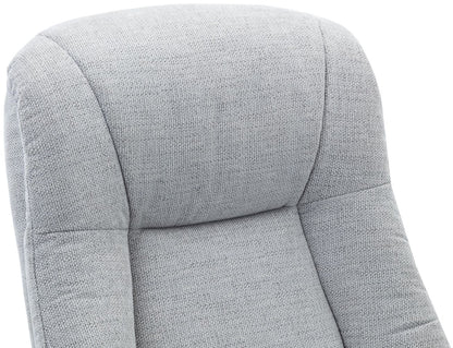 Global Furniture Alliance Hawaii Swivel and Recliner Chair in Lille Cloud Fabric with padded headrest
