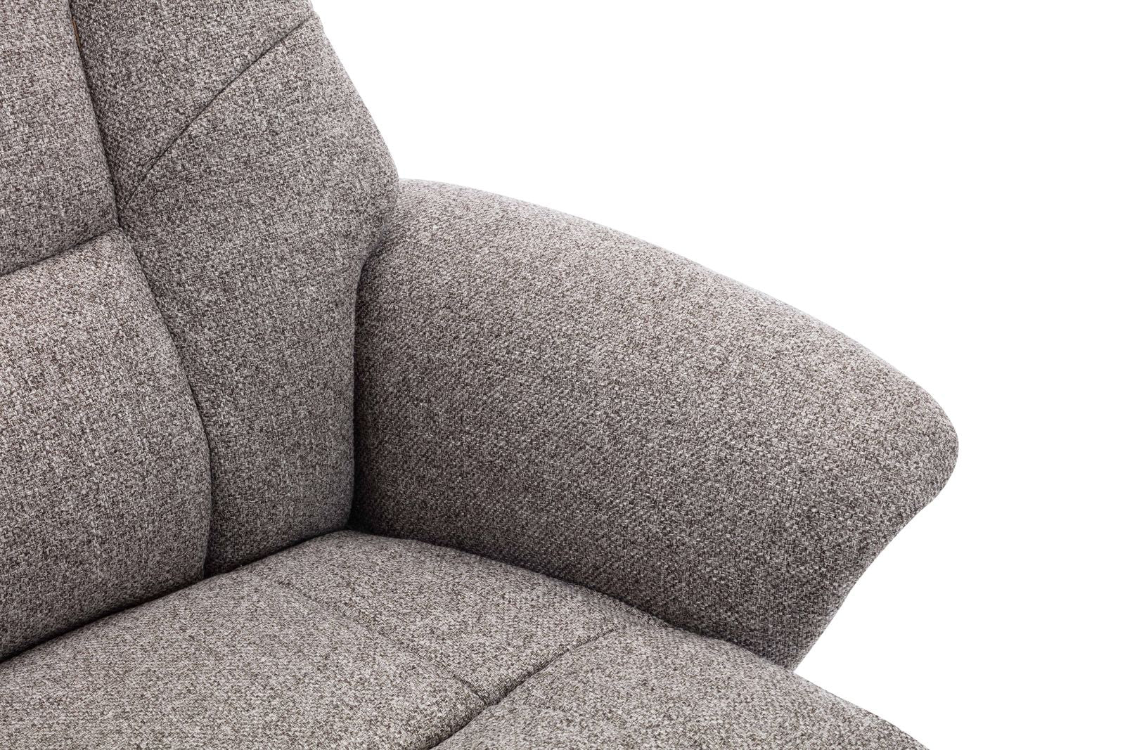 Global Furniture Alliance Marseille Chair in Fossil Fabric with comfortable padded seat, backrest and armrests