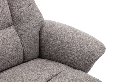 Global Furniture Alliance Marseille Chair in Fossil Fabric with comfortable padded seat, backrest and armrests