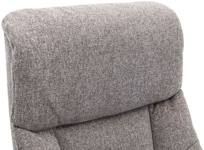 Global Furniture Alliance Marseille Chair in Fossil Fabric features swivel and recliner functions