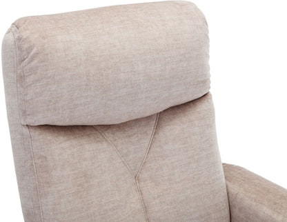 Global Furniture Alliance Paddington swivel chair in Champagne colour padded fabric