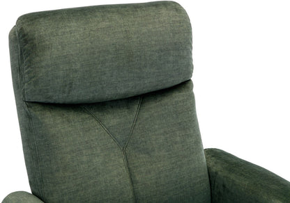 Global Furniture Alliance Paddington Swivel Chair in Moss Green colour padded fabric