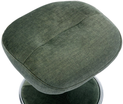 Global Furniture Alliance Paddington Chair and Footstool in Moss Green colour Fabric