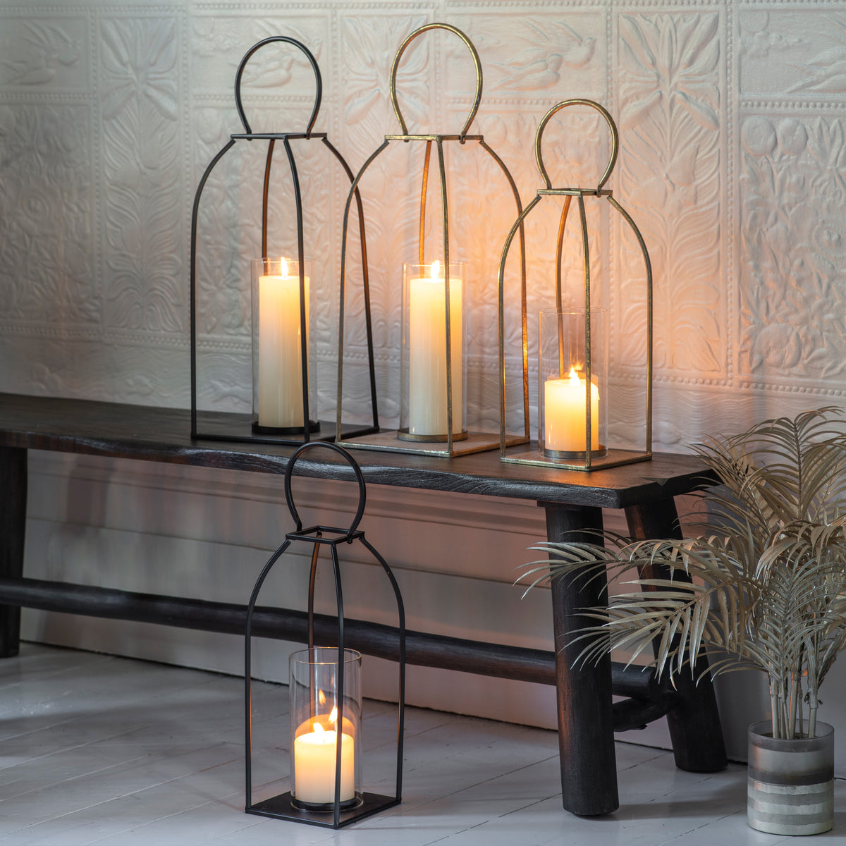 Gallery Direct Alcora Lantern Black