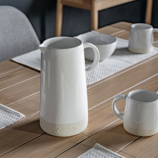 Gallery Direct Bee Jug White