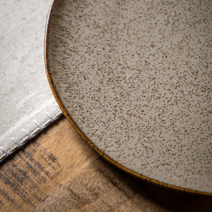 Gallery Direct Speckle Glaze Dinner Plate Oatmeal (4pk) - image 3