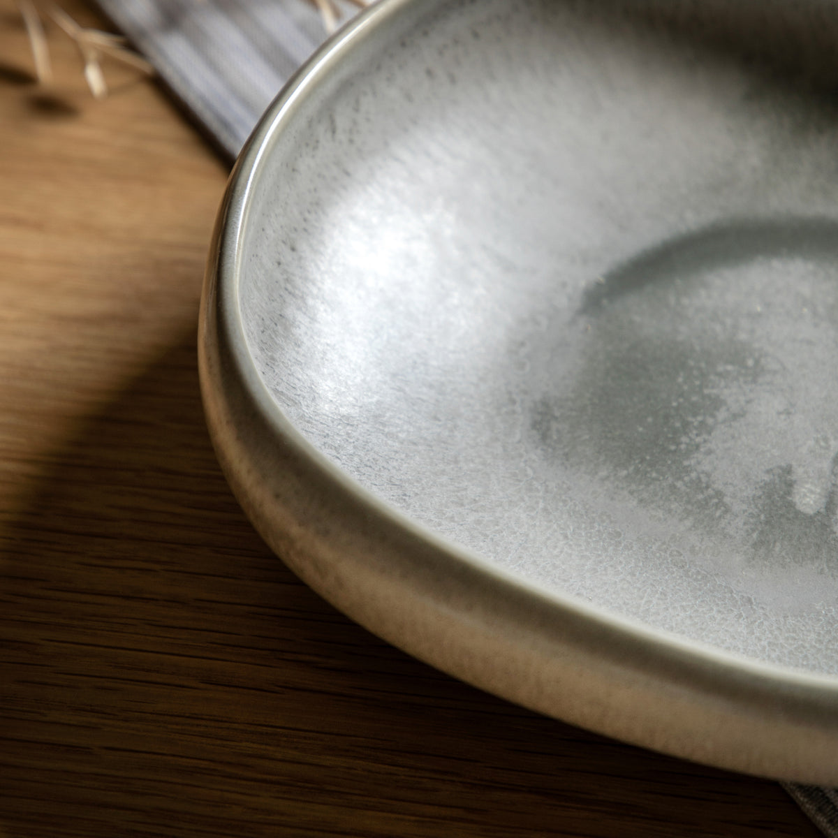 Gallery Direct Pebble Glaze Pasta Bowl Dove Grey (4pk) - image 3
