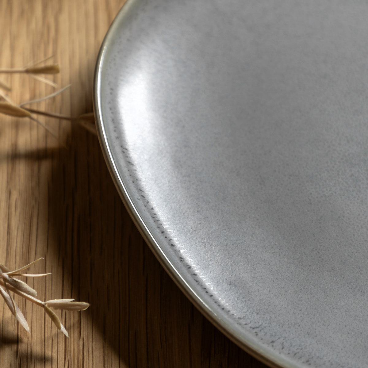Gallery Direct Pebble Glaze Dinner Plate Dove Grey (4pk) - image 3