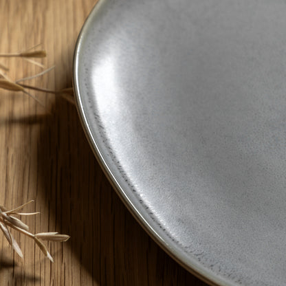 Gallery Direct Pebble Glaze Dinner Plate Dove Grey (4pk) - image 3