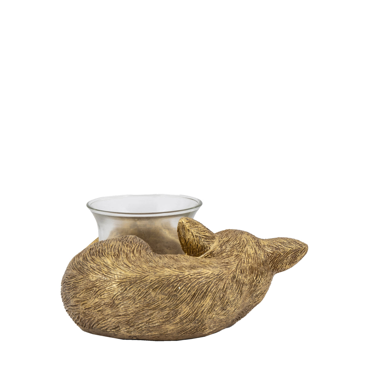 Gallery Direct Sleeping Fox Tealight Holder Gold - image 6