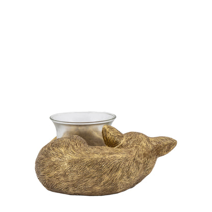 Gallery Direct Sleeping Fox Tealight Holder Gold - image 6