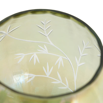Gallery Direct Floral Etched Iridescent Tealight Holder Large - image 6