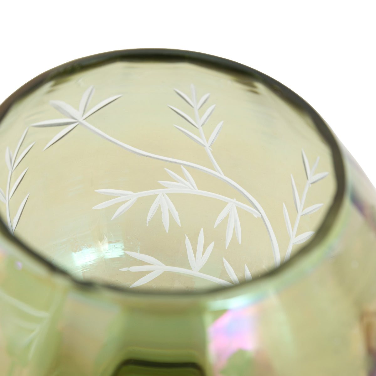 Gallery Direct Floral Etched Iridescent Tealight Holder Small - image 5