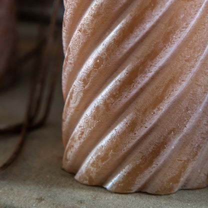 Gallery Direct Vanilla Pillar Candle Twist Amber (2pk) - Small - image 3