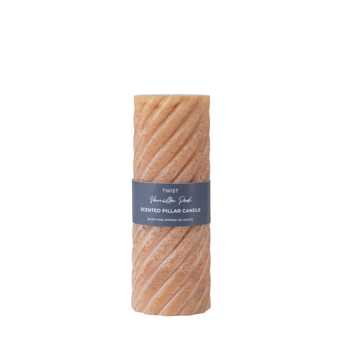 Gallery Direct Vanilla Pillar Candle Twist Amber (2pk) - Large - image 2