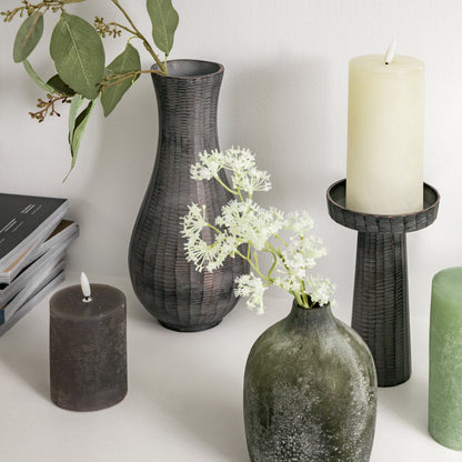 Gallery Direct Enya Candlestick Small Antique Grey - image 1