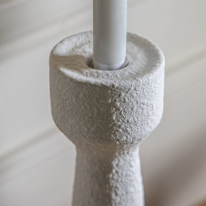 Gallery Direct Luna Candlestick Small White (S/2) - image 3