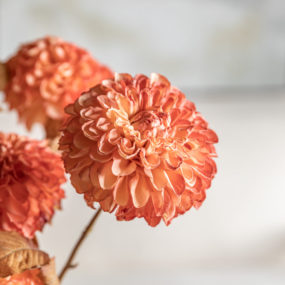 Gallery Direct Faux Stem Dahlia Orange (6pk) - image 4