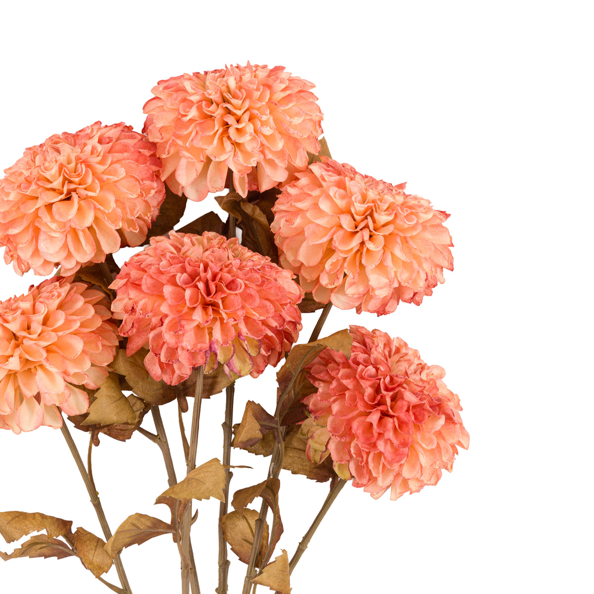 Gallery Direct Faux Stem Dahlia Orange (6pk) - image 6