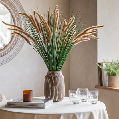 Gallery Direct Faux Grass with Seed Heads Natural (12pk) - image 1