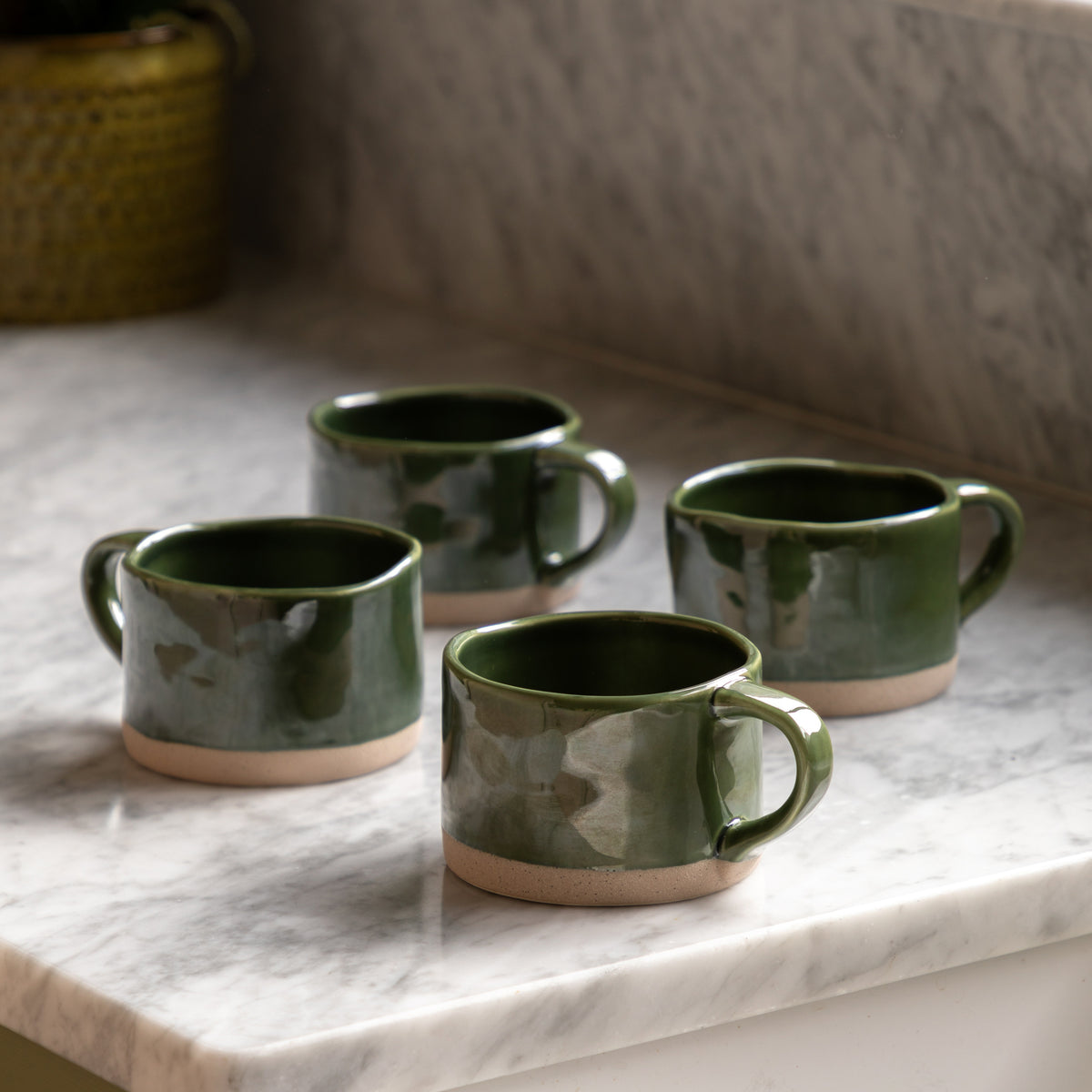 Gallery Direct Rustic Mug Green (4pk) - image 5