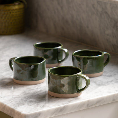 Gallery Direct Rustic Mug Green (4pk) - image 5