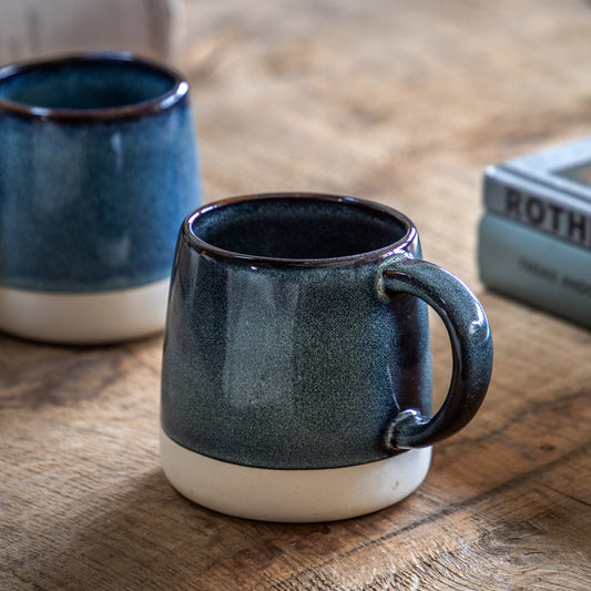 Gallery Direct Reactive Glaze Mug Ink Blue (4pk) - image 1