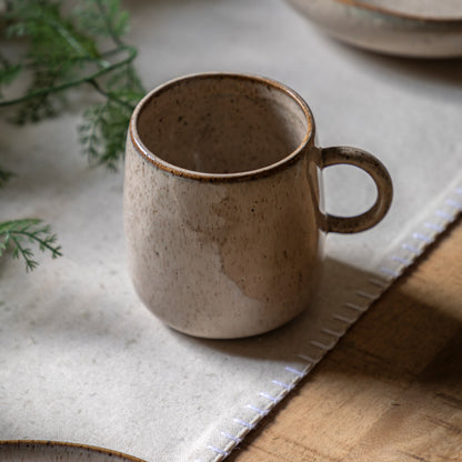 Gallery Direct Speckle Glaze Mug Oatmeal (4pk) - image 1