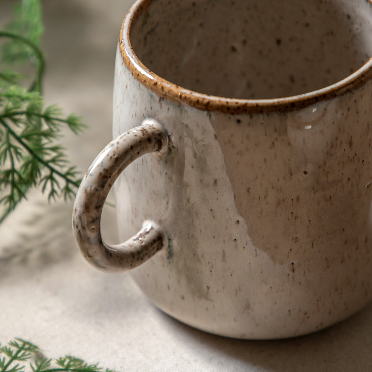 Gallery Direct Speckle Glaze Mug Oatmeal (4pk) - image 3