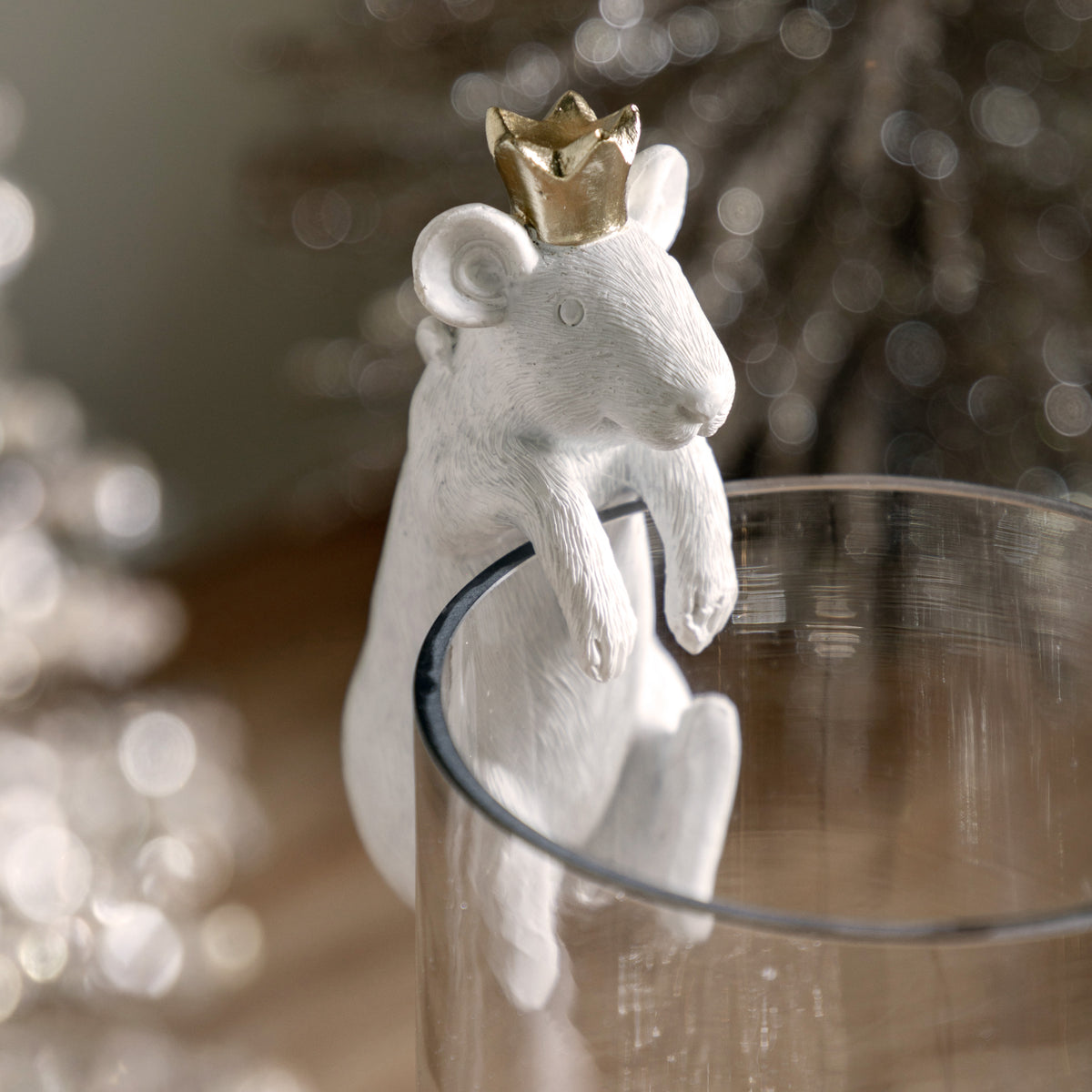 Gallery Direct Mouse King Pot Hanger White/Gold (2pk) - image 1
