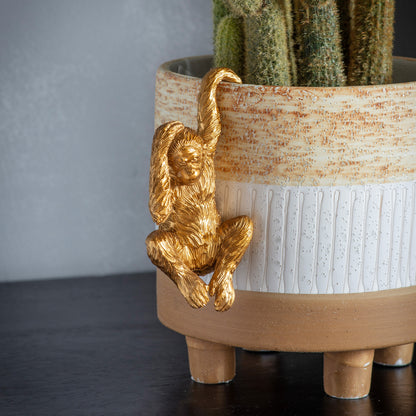 Gallery Direct Luis Orangutan Pot Hanger Gold (2pk) - image 1