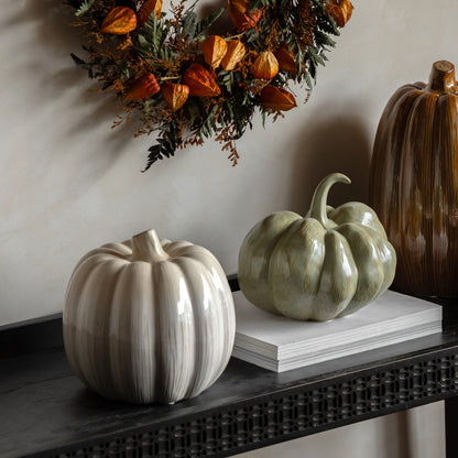 Gallery Direct Ceramic Pumpkin Natural - image 5