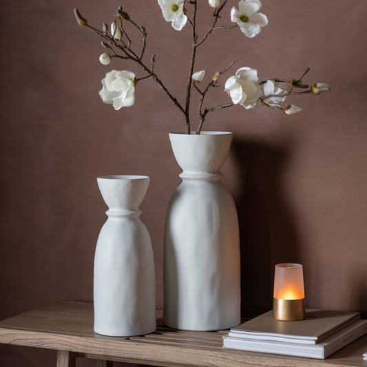 Gallery Direct Takada Bottle Vase White - Small - image 1